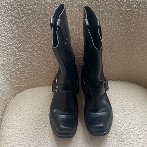 Vintage Double H “HH” Black Leather Biker Boots bought in SOHO IN THE 80’s